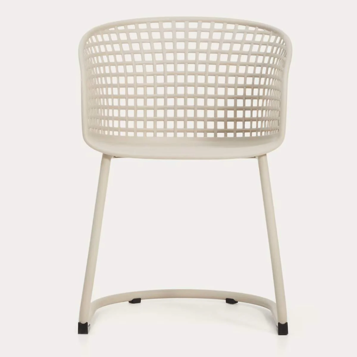 Kave Home Tenaro green plastic outdoor chair with steel structure - Image 13