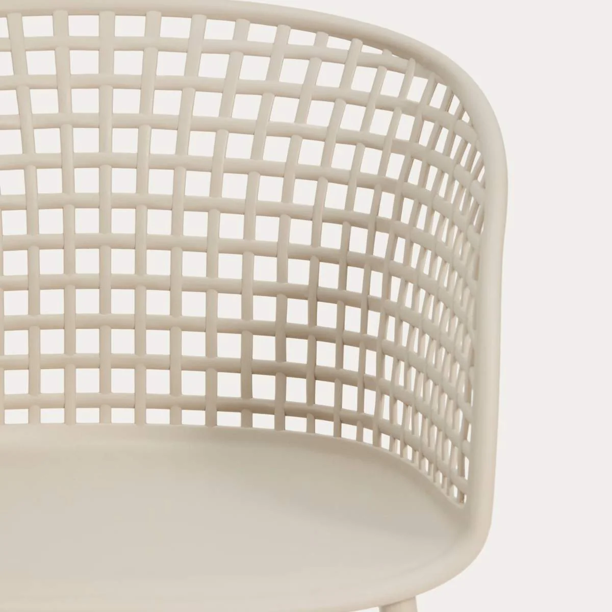 Kave Home Tenaro green plastic outdoor chair with steel structure - Image 14
