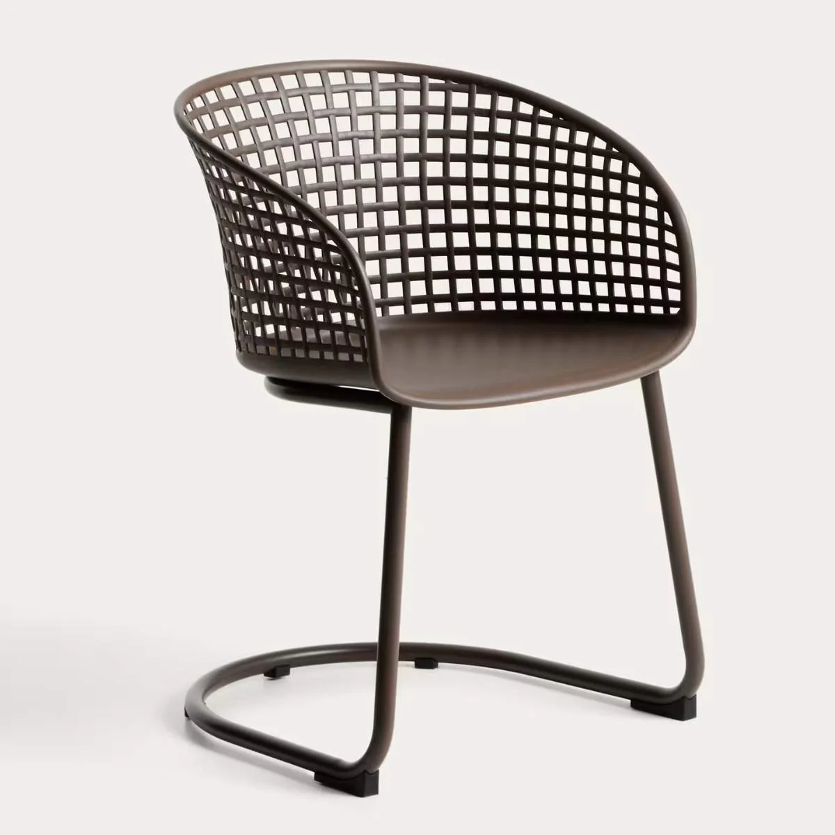 Kave Home Tenaro green plastic outdoor chair with steel structure - Image 3
