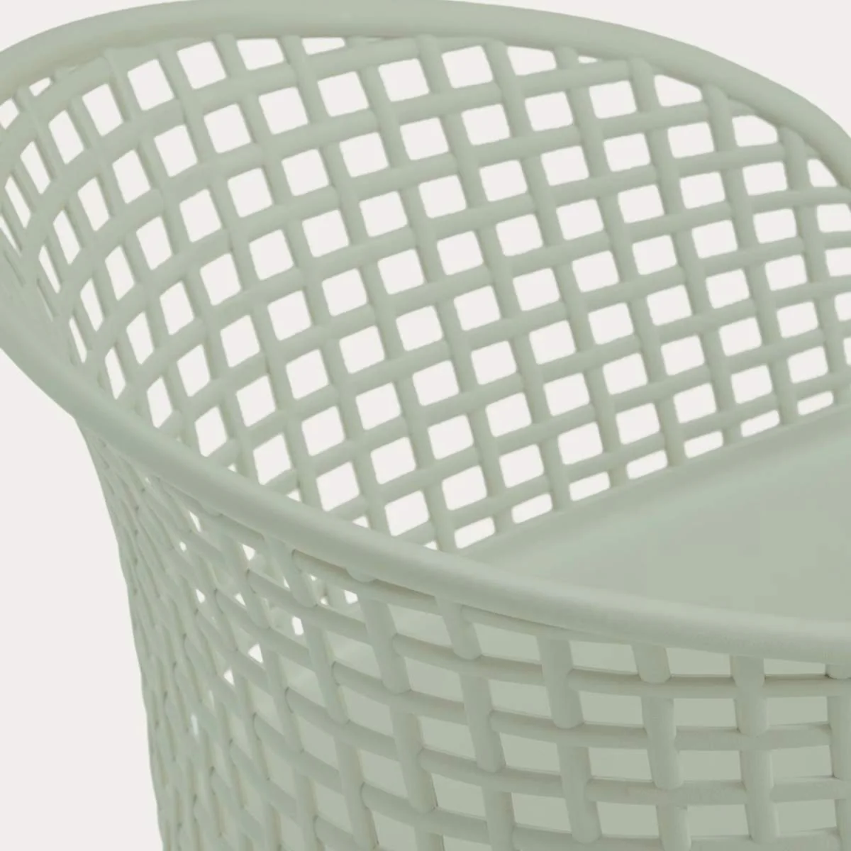 Kave Home Tenaro green plastic outdoor chair with steel structure - Image 9