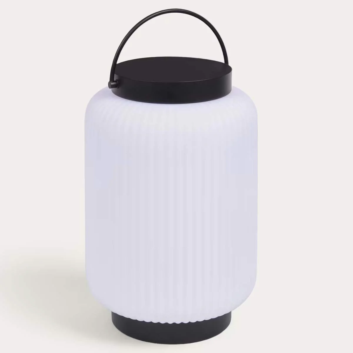 Kave Home Verona outdoor table lamp in polythene and metal with black finish