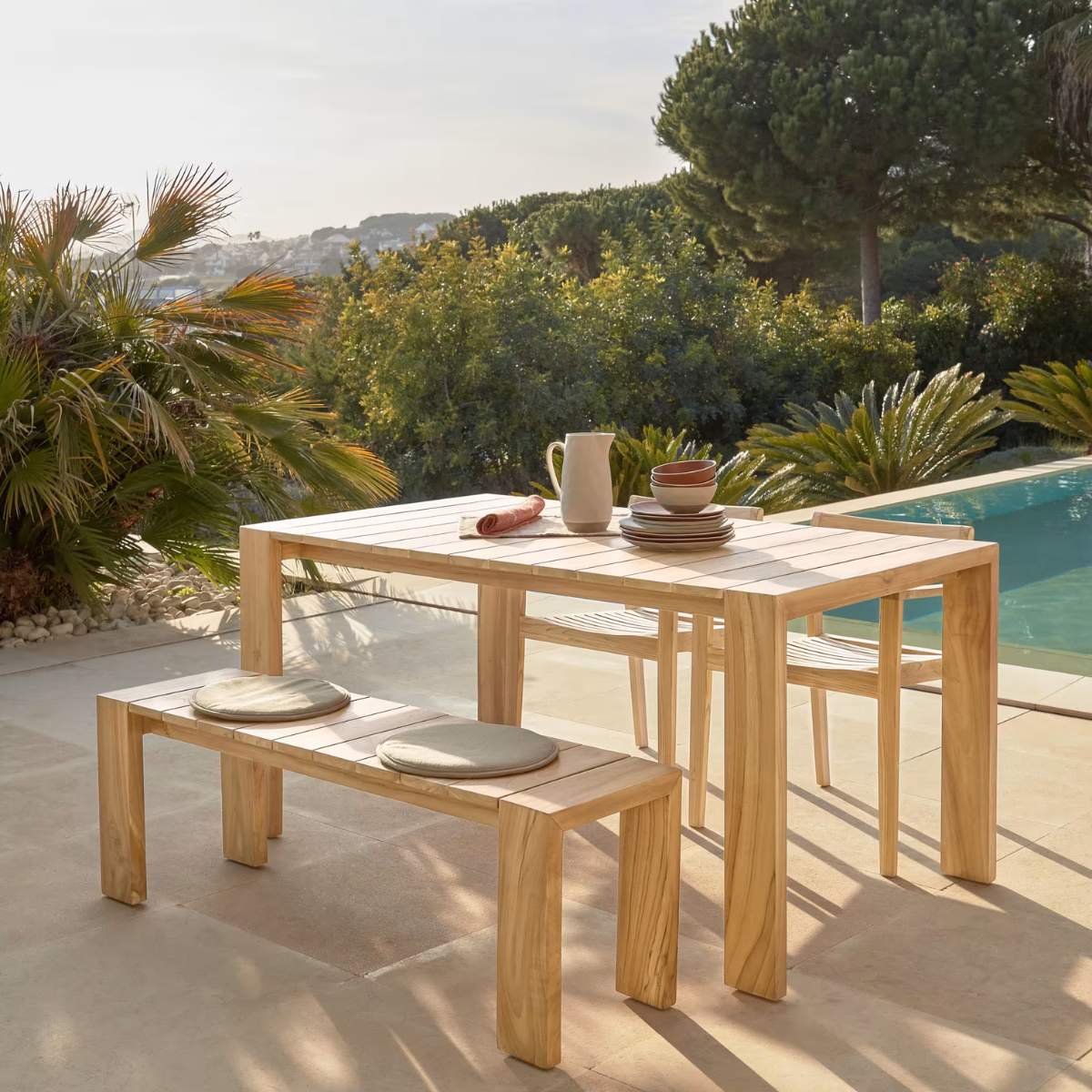 Kave Home Victoire solid teak outdoor table 200 x 100 cm - Image 8
