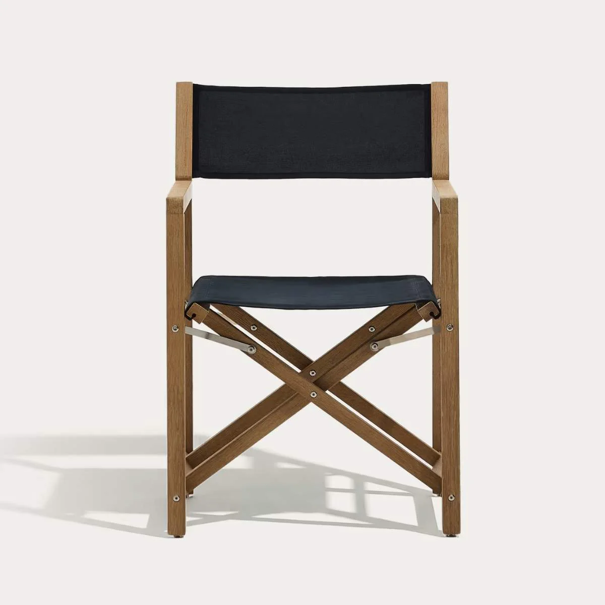 Kave Home Vilara blue and beige striped outdoor folding chair made of FSC 100% solid acacia wood - Image 46