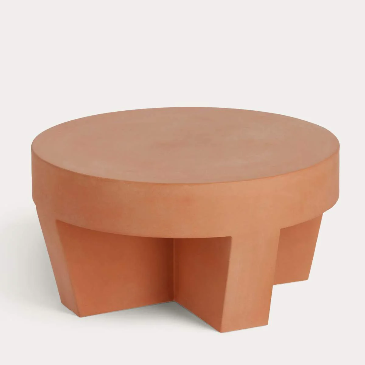 Kave Home Vilena round outdoor terracotta coffee table, Ø 60 cm