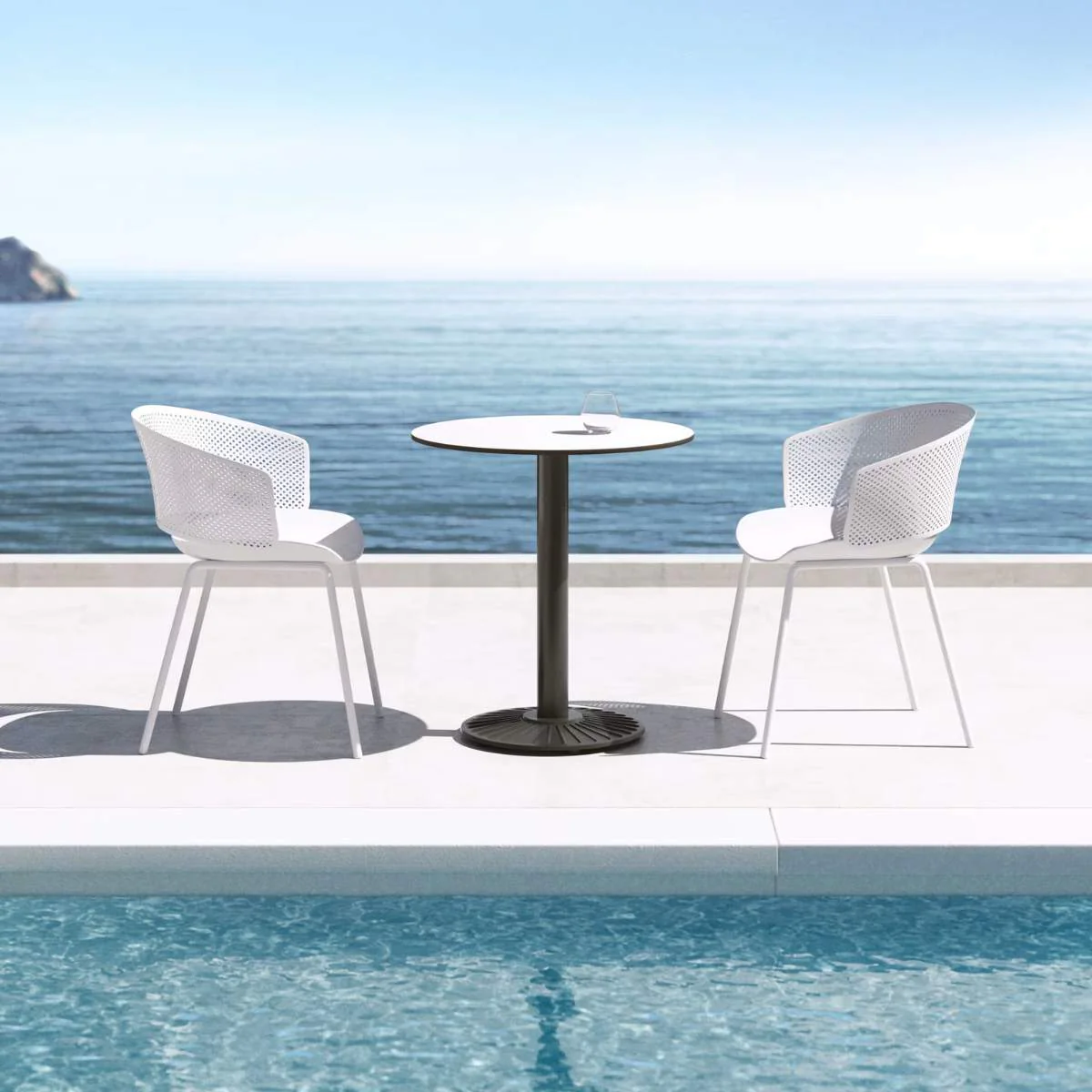 Kave Home Yeray white garden chair - Image 20