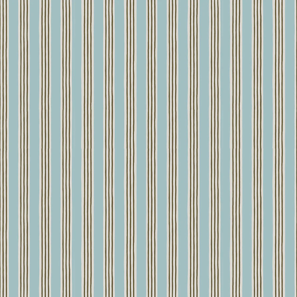 Josephine Munsey Kemble Stripe - Spruce, Cobber and Dew - Roll
