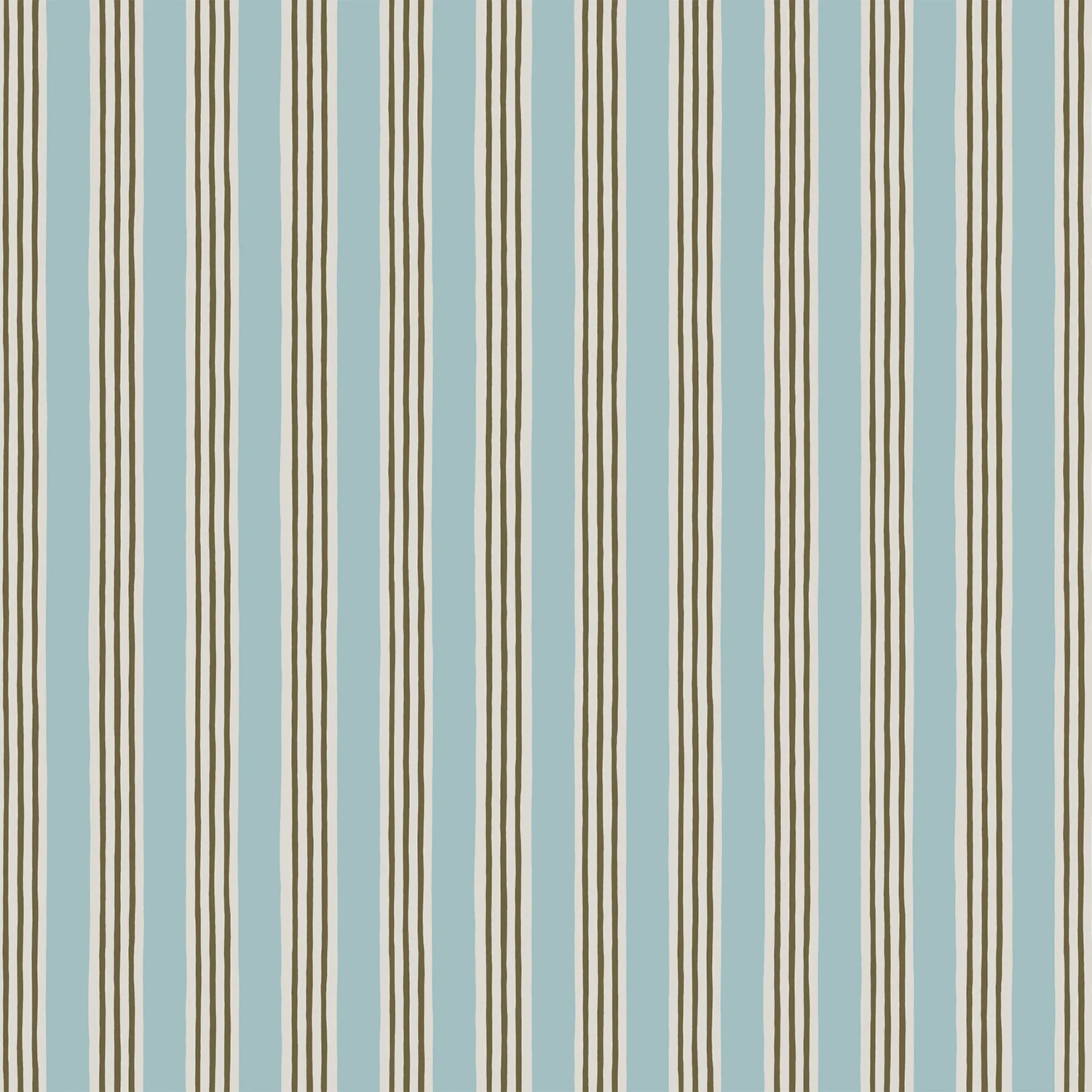 Josephine Munsey Kemble Stripe - Spruce, Cobber and Dew - Roll - Image 2
