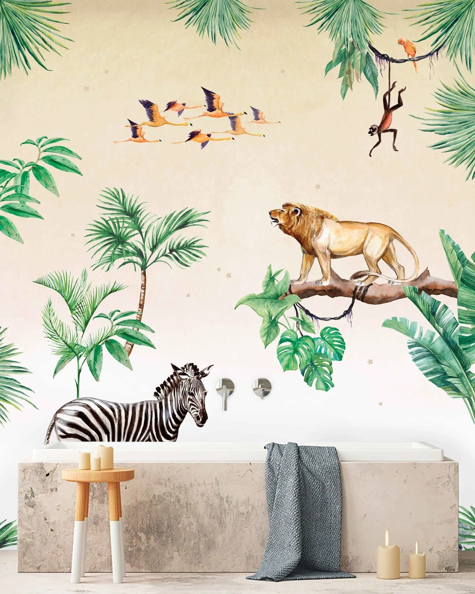 Creative Lab Amsterdam King of The Jungle Wallpaper Mural - Image 4