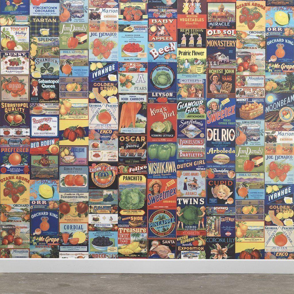 NLXL Crate Labels Wallpaper