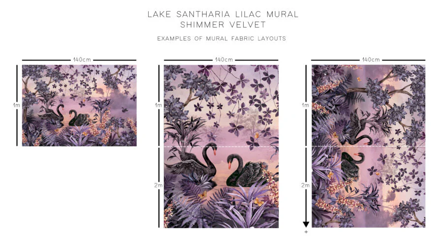Avalana Lake Santharia Shimmer Velvet Fabric - Image 5