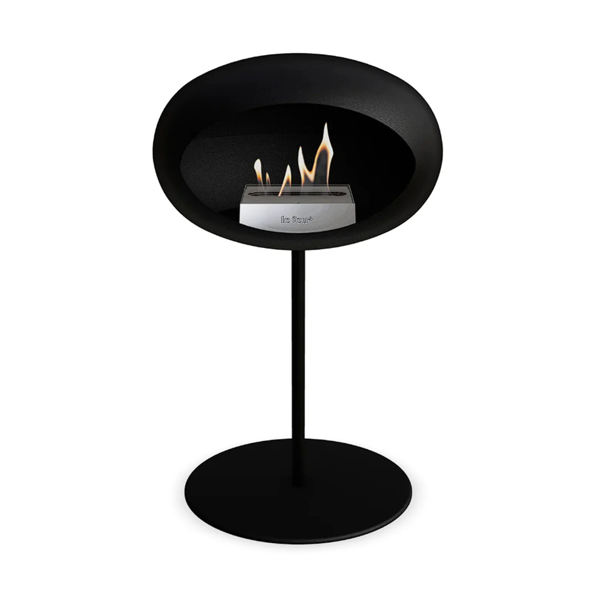 Le Feu Ground Steel Low - Black - 25mm Pole Width