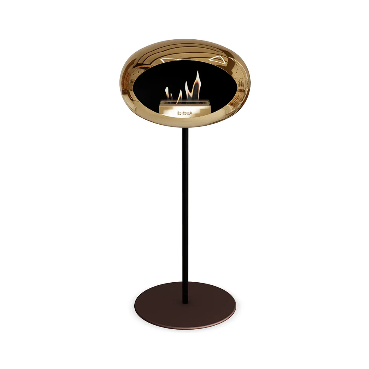 Le Feu Ground Steel High - Chromed Rose Gold - 25mm Pole Width - Image 2