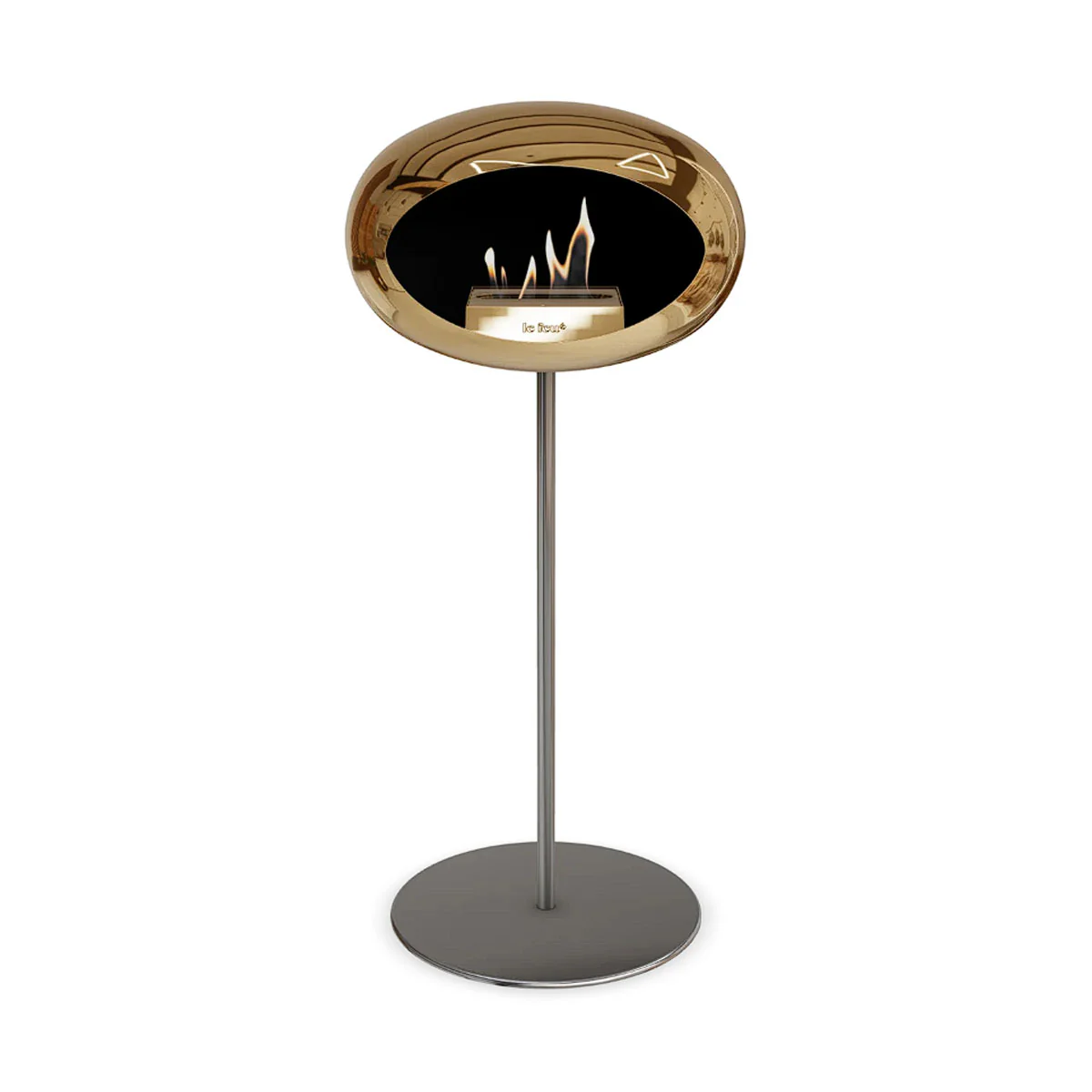Le Feu Ground Steel High - Chromed Rose Gold - 25mm Pole Width - Image 4