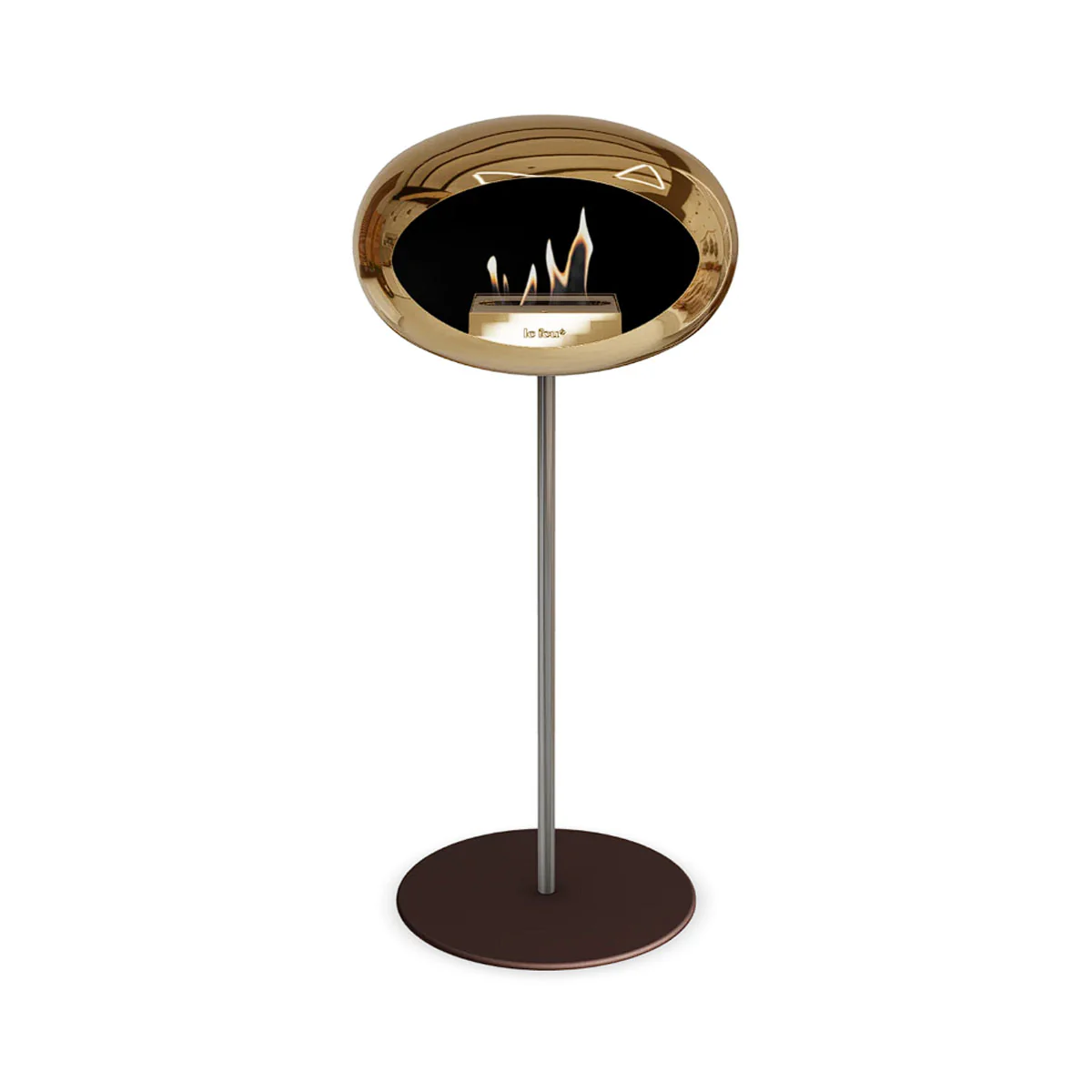 Le Feu Ground Steel High - Chromed Rose Gold - 25mm Pole Width - Image 7