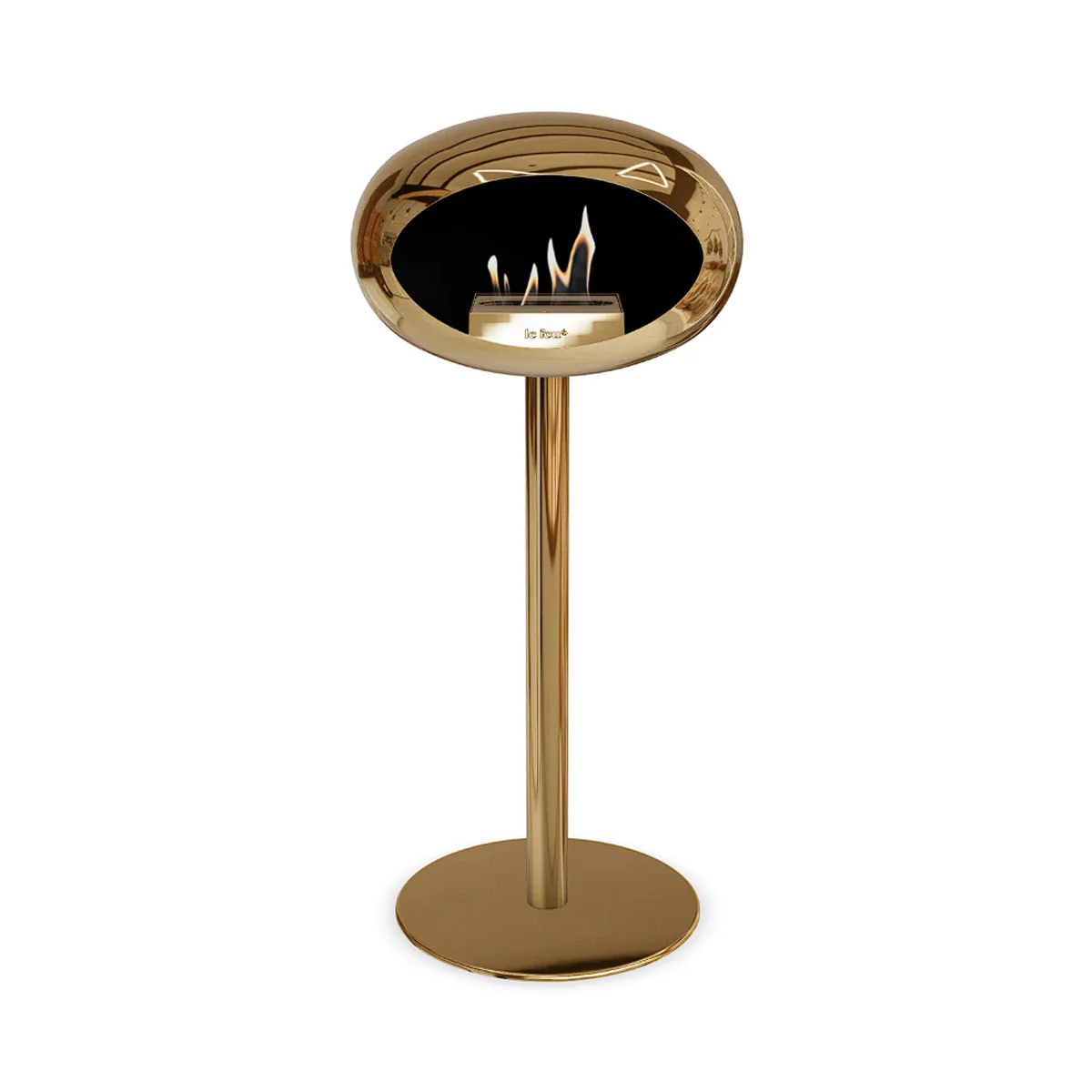 Le Feu Ground Steel High - Chromed Rose Gold - 60mm Pole Width