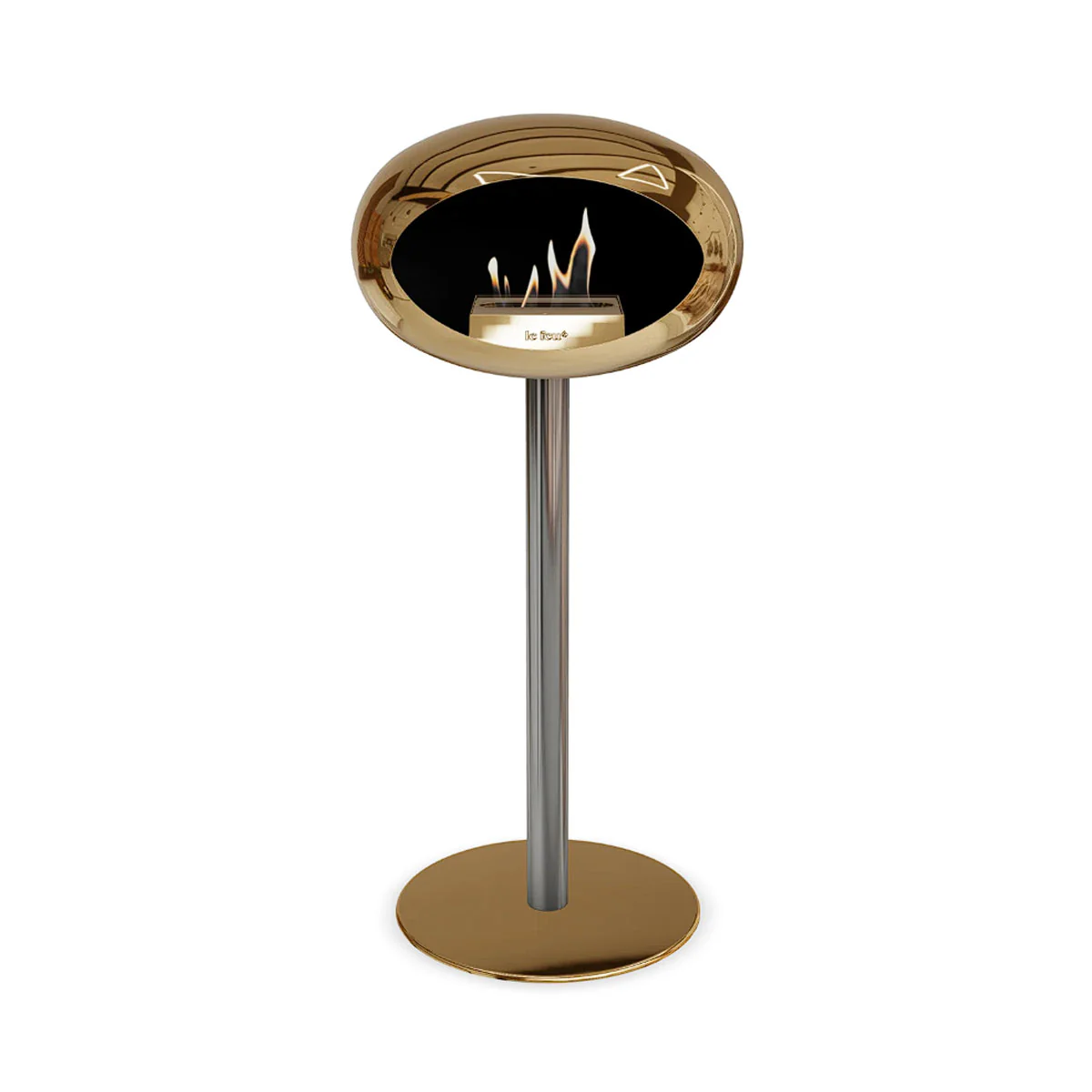 Le Feu Ground Steel High - Chromed Rose Gold - 60mm Pole Width - Image 6