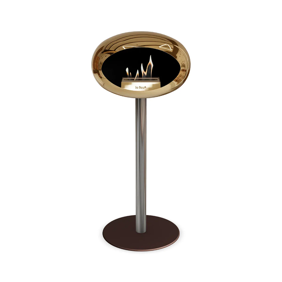 Le Feu Ground Steel High - Chromed Rose Gold - 60mm Pole Width - Image 8