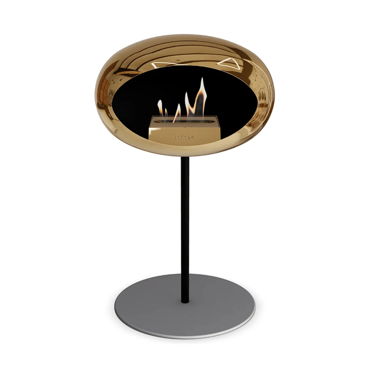 Le Feu Ground Steel Low - Chromed Rose Gold - 25mm Pole Width - Image 12
