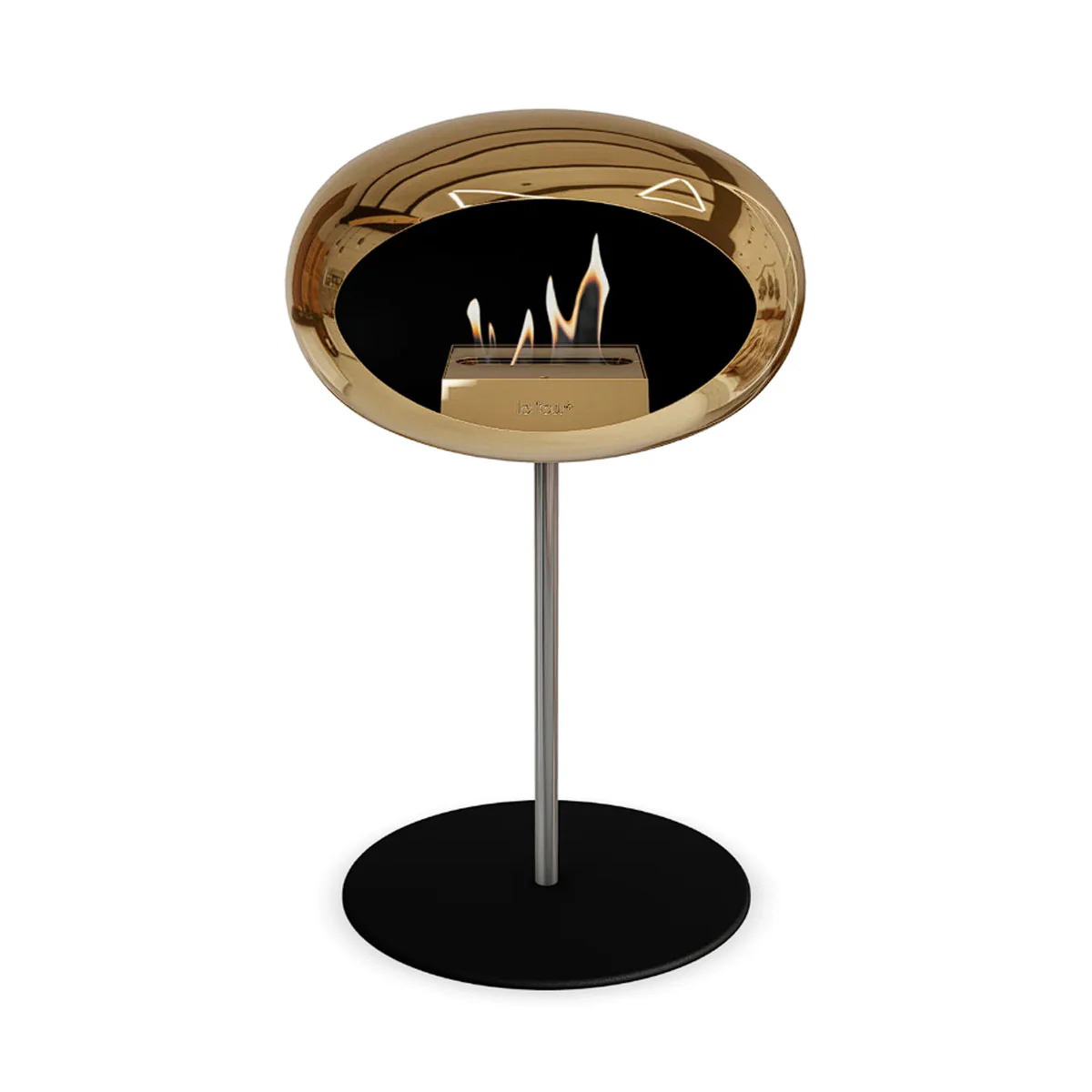 Le Feu Ground Steel Low - Chromed Rose Gold - 25mm Pole Width - Image 4