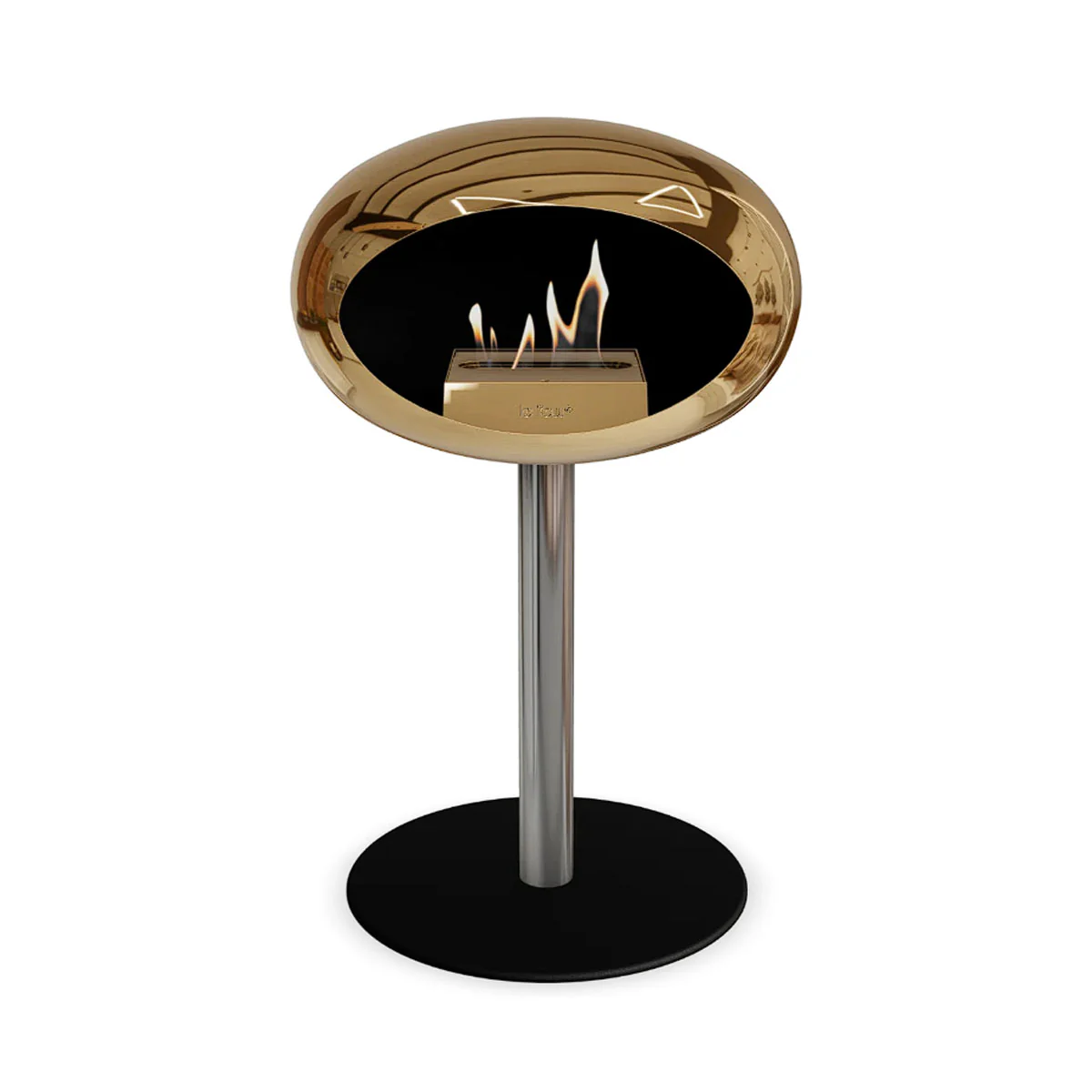 Le Feu Ground Steel Low - Chromed Rose Gold - 60mm Pole Width - Image 6