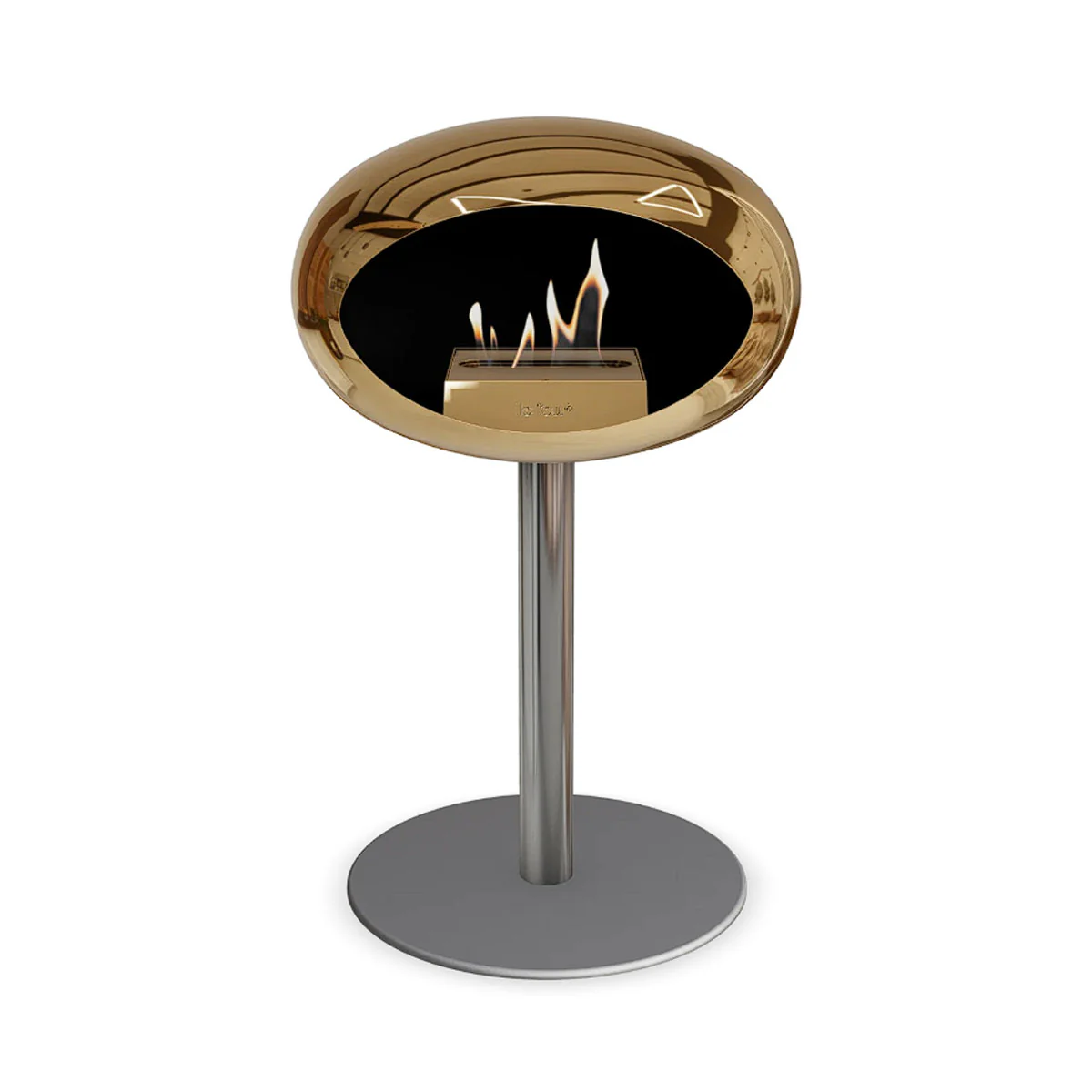 Le Feu Ground Steel Low - Chromed Rose Gold - 60mm Pole Width - Image 8