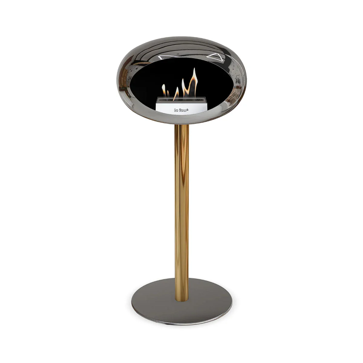 Le Feu Ground Steel High - Chromed Silver - 60mm Pole Width - Image 13