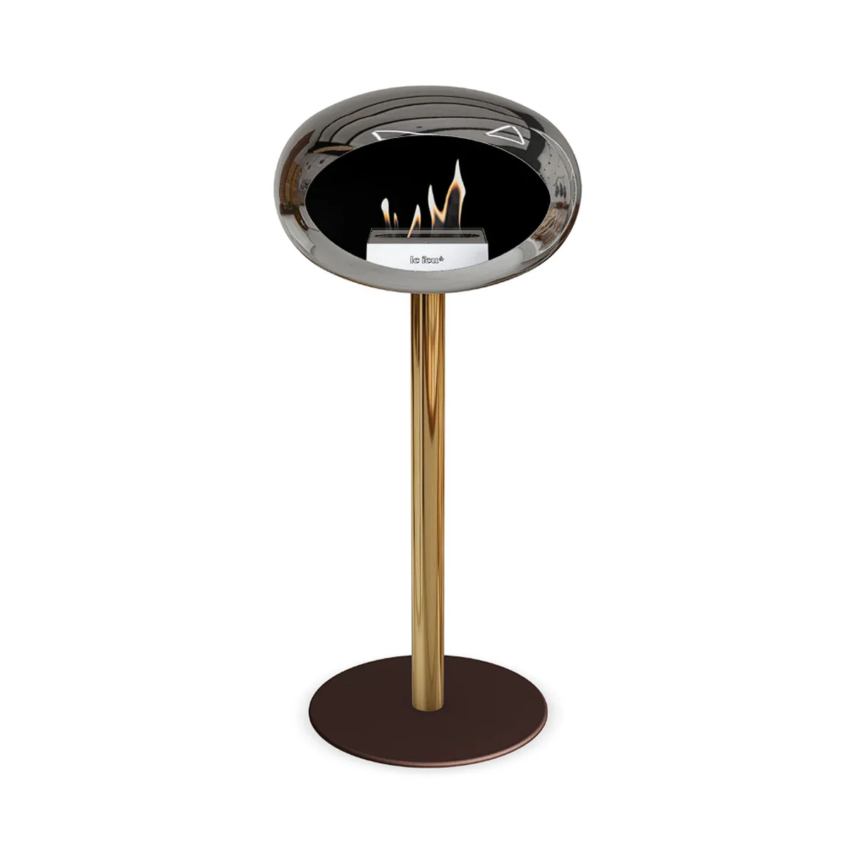 Le Feu Ground Steel High - Chromed Silver - 60mm Pole Width - Image 14
