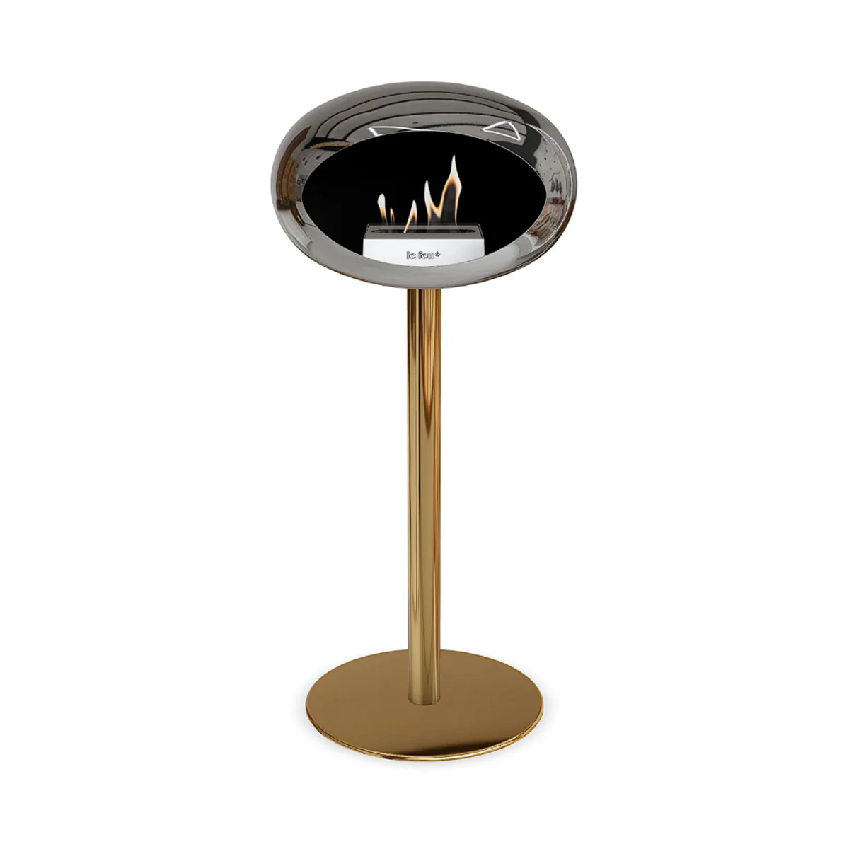 Le Feu Ground Steel High - Chromed Silver - 60mm Pole Width - Image 2