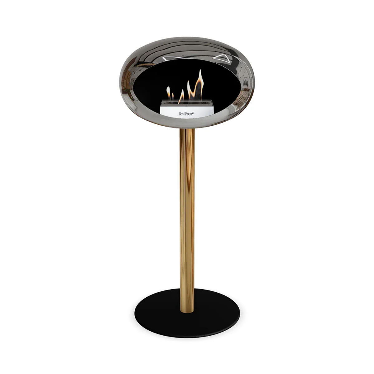 Le Feu Ground Steel High - Chromed Silver - 60mm Pole Width - Image 3