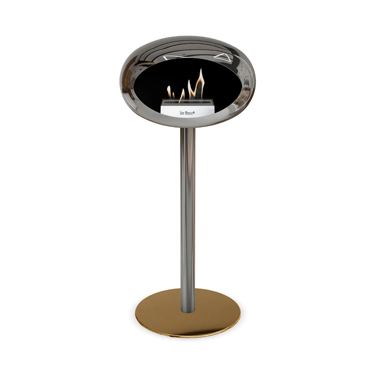 Le Feu Ground Steel High - Chromed Silver - 60mm Pole Width - Image 4
