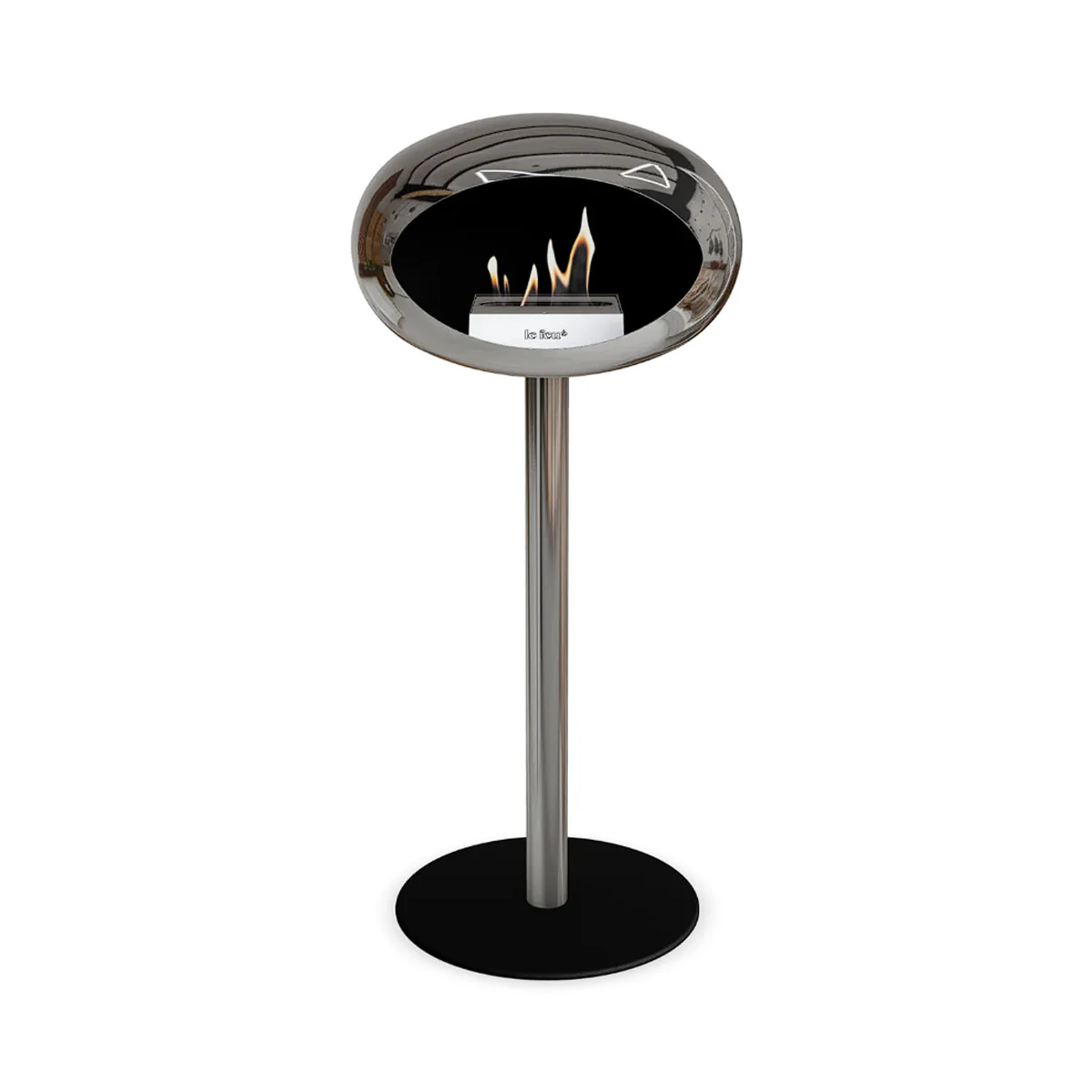 Le Feu Ground Steel High - Chromed Silver - 60mm Pole Width - Image 5