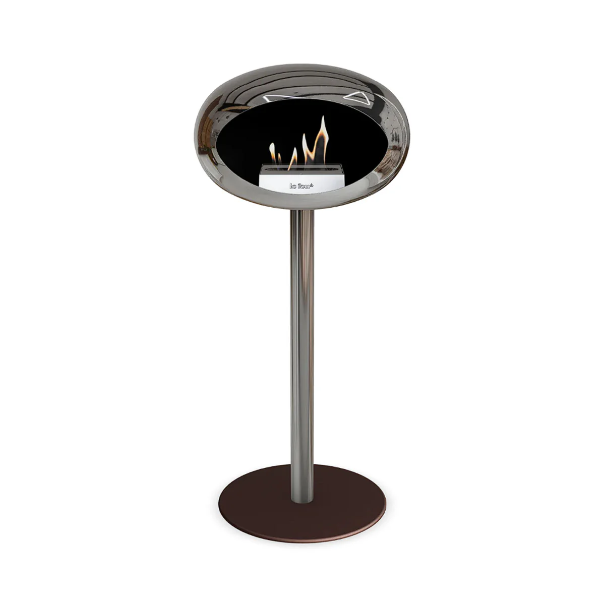 Le Feu Ground Steel High - Chromed Silver - 60mm Pole Width - Image 6