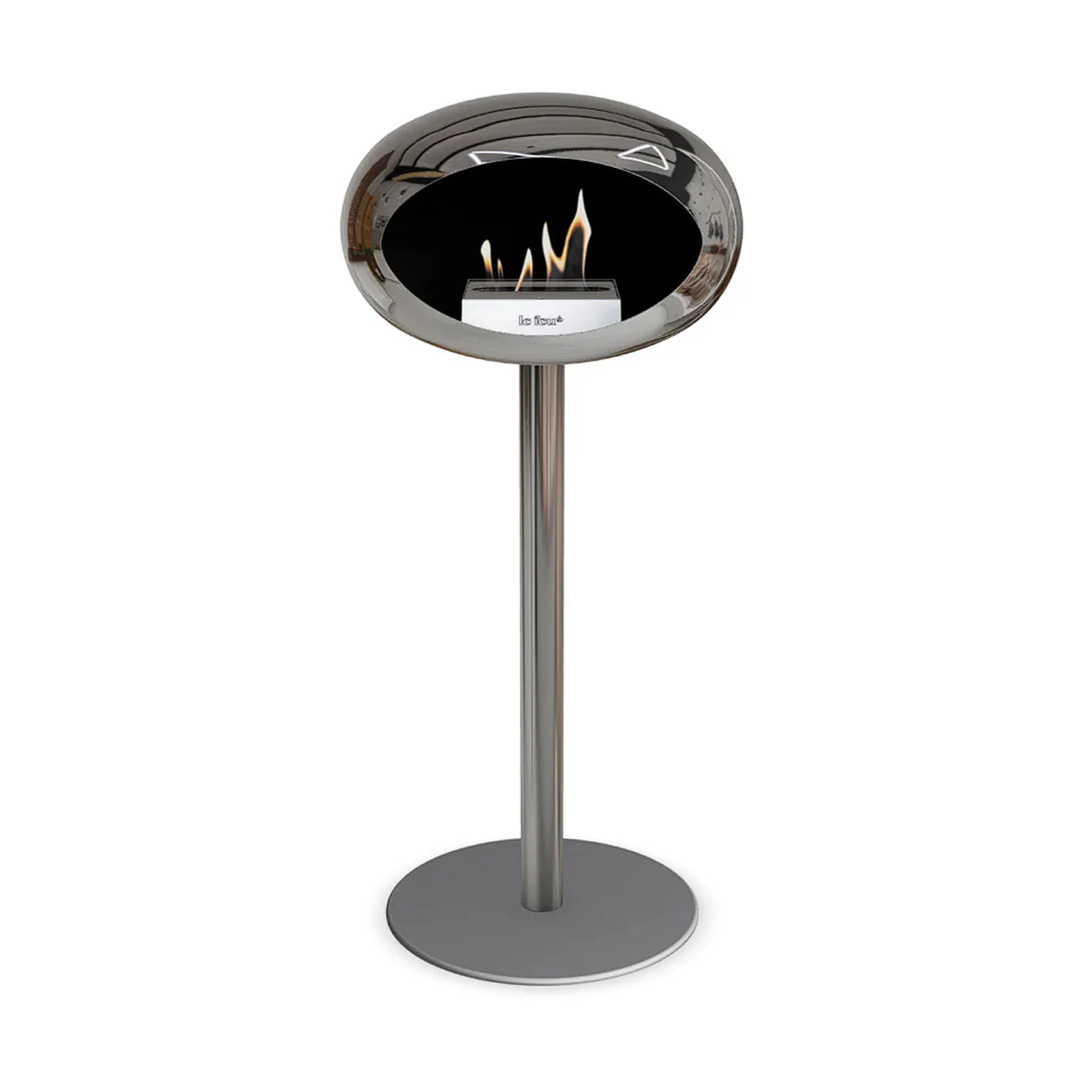Le Feu Ground Steel High - Chromed Silver - 60mm Pole Width - Image 7