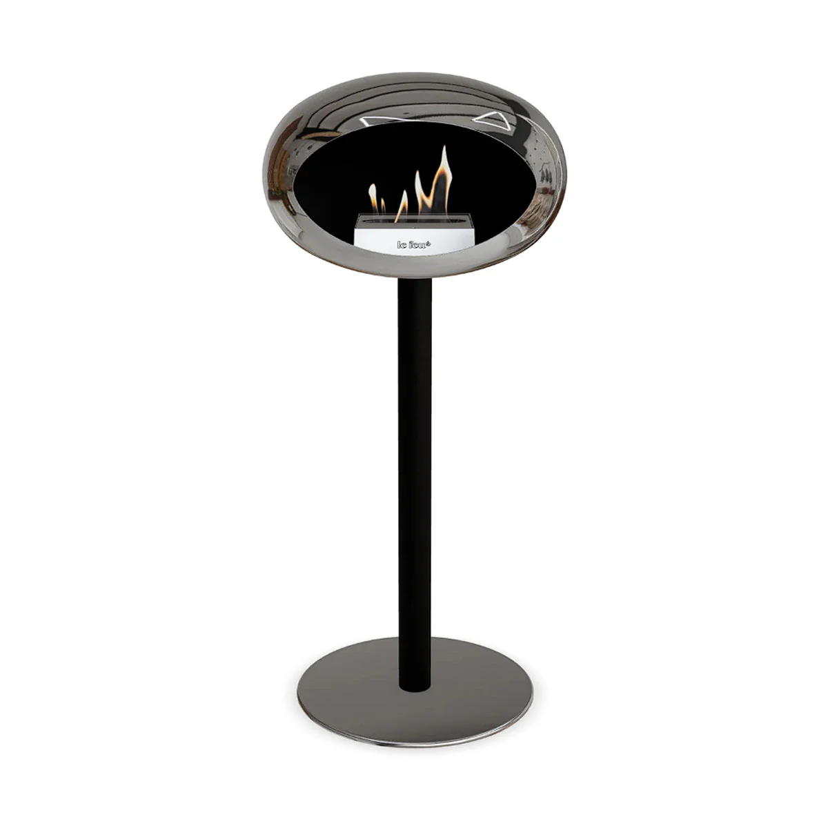 Le Feu Ground Steel High - Chromed Silver - 60mm Pole Width - Image 8