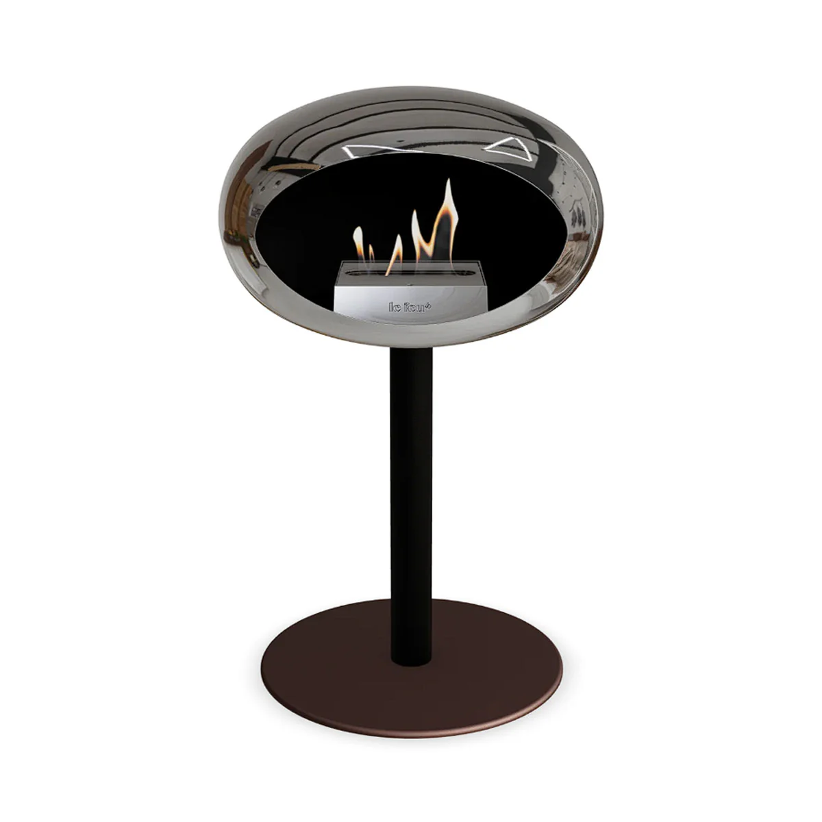 Le Feu Ground Steel Low - Chromed Silver - 60mm Pole Width - Image 10