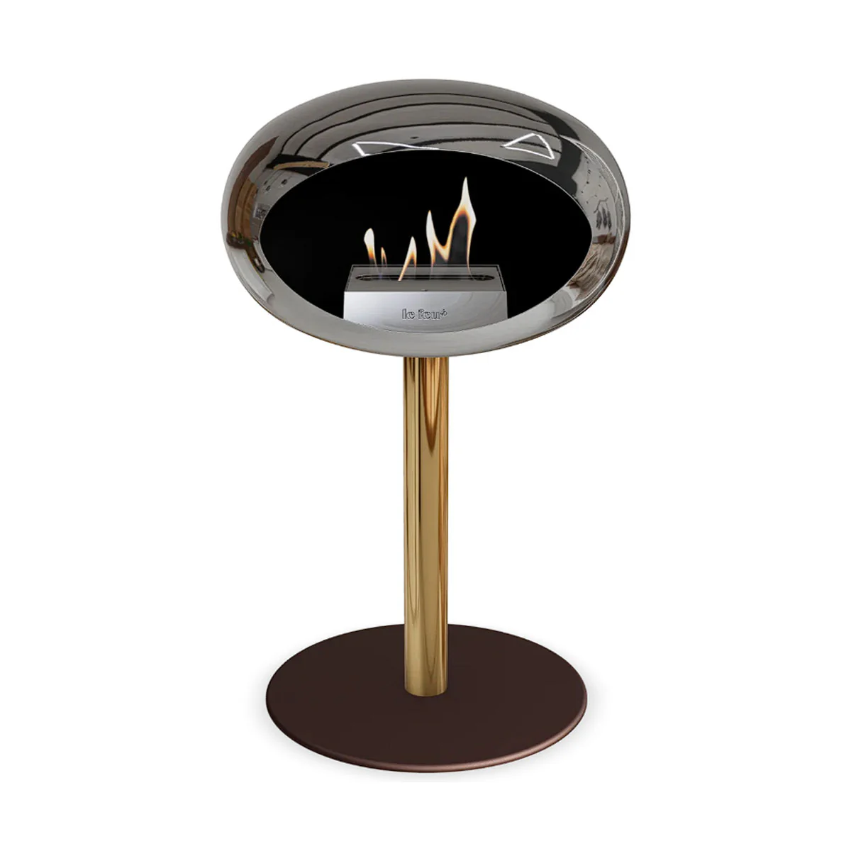 Le Feu Ground Steel Low - Chromed Silver - 60mm Pole Width - Image 15