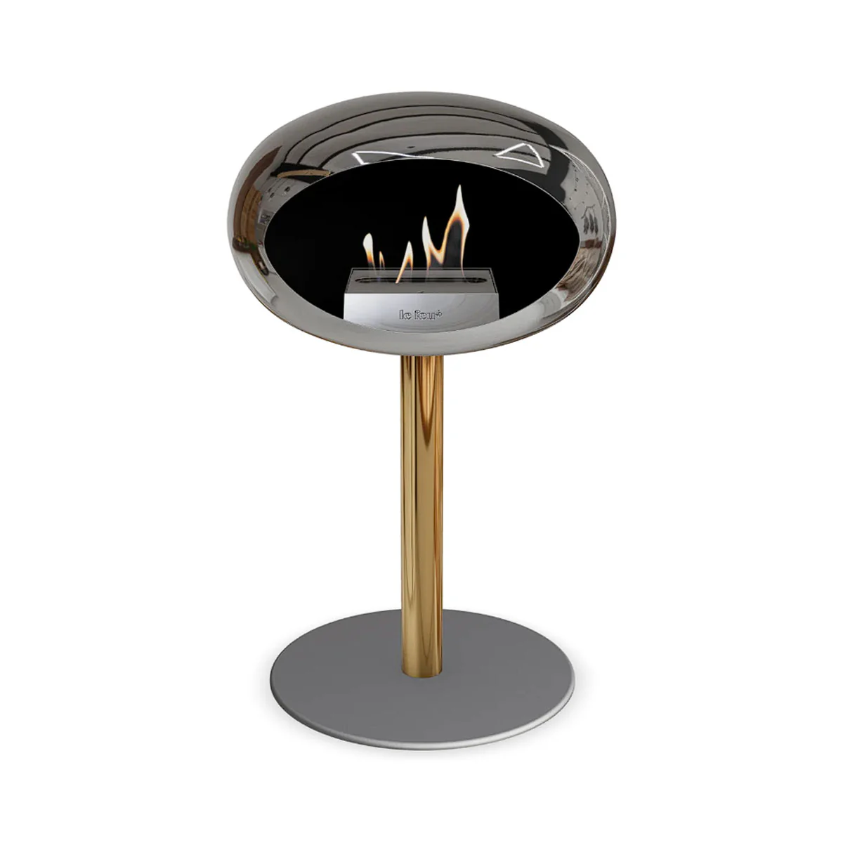 Le Feu Ground Steel Low - Chromed Silver - 60mm Pole Width - Image 16