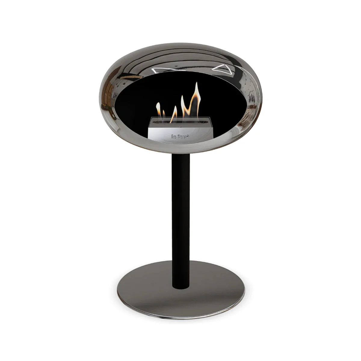 Le Feu Ground Steel Low - Chromed Silver - 60mm Pole Width - Image 8