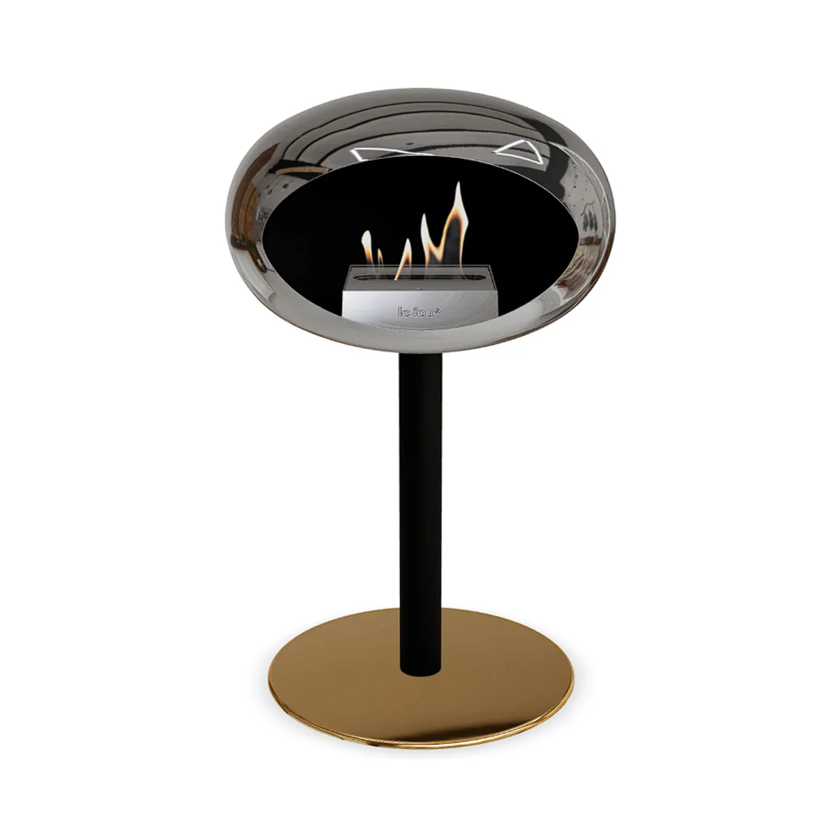 Le Feu Ground Steel Low - Chromed Silver - 60mm Pole Width - Image 9