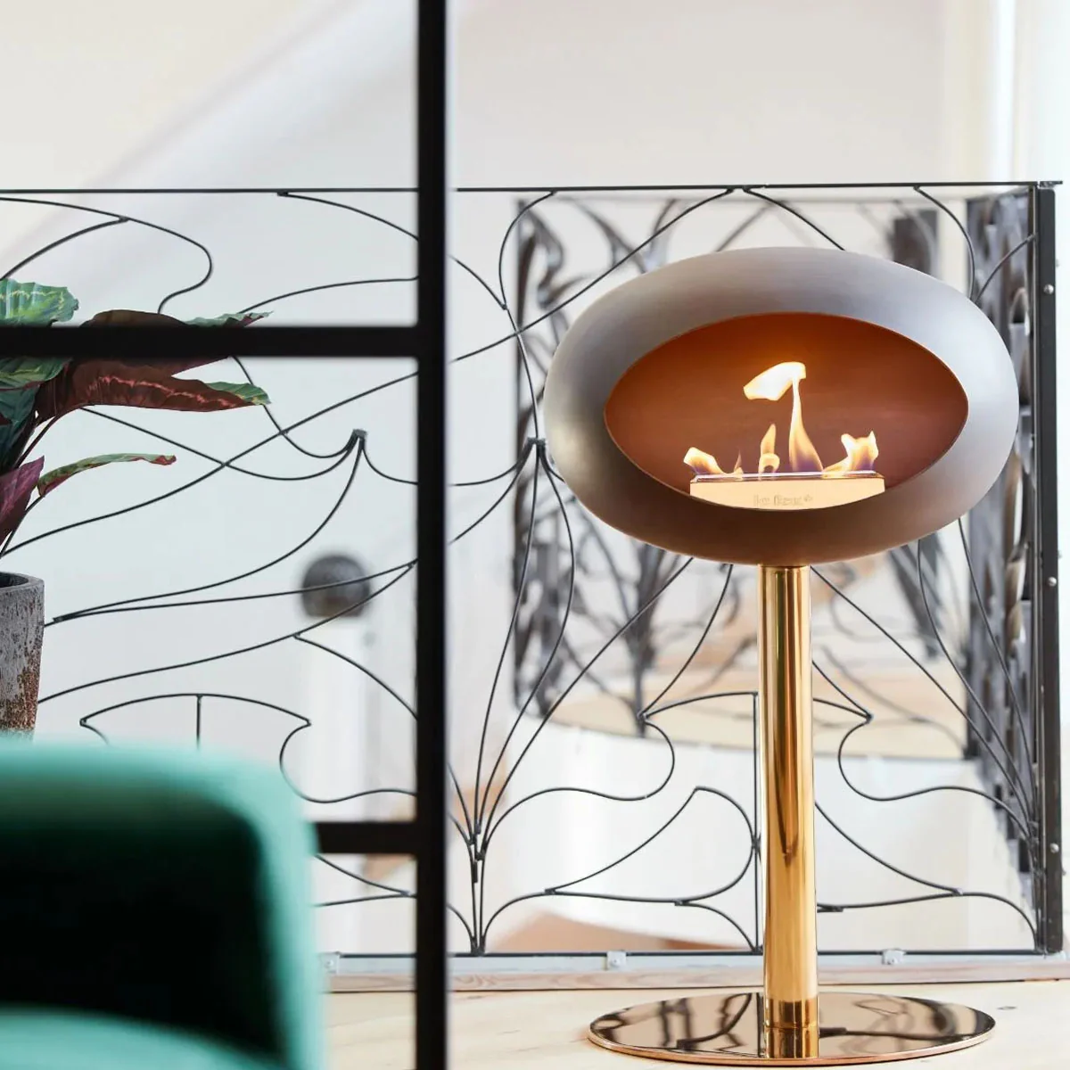 Le Feu Ground Steel Low - Mocca - 60mm Pole Width - Image 4