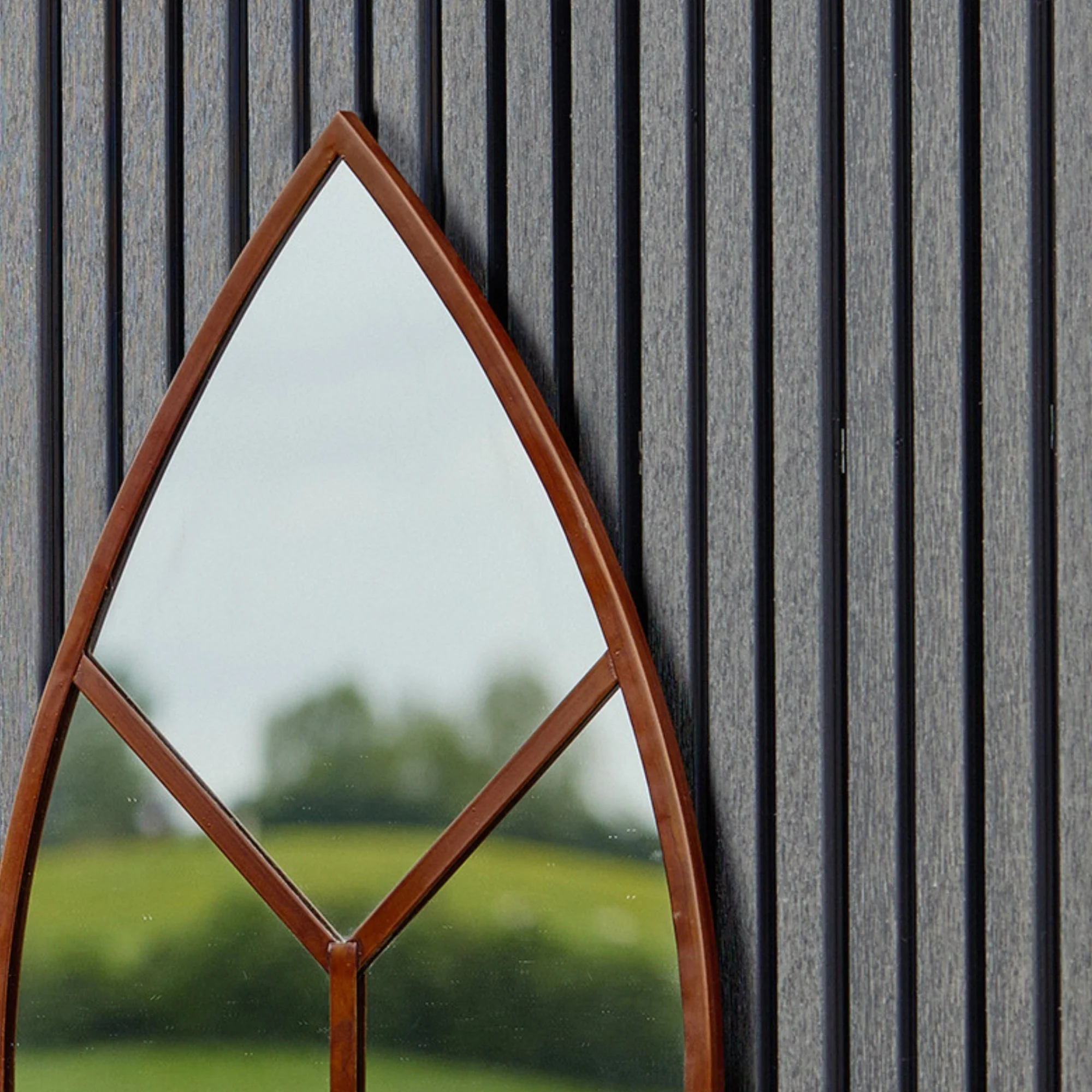 Ivyline Leaf Arch Outdoor Mirror Natural - Image 4