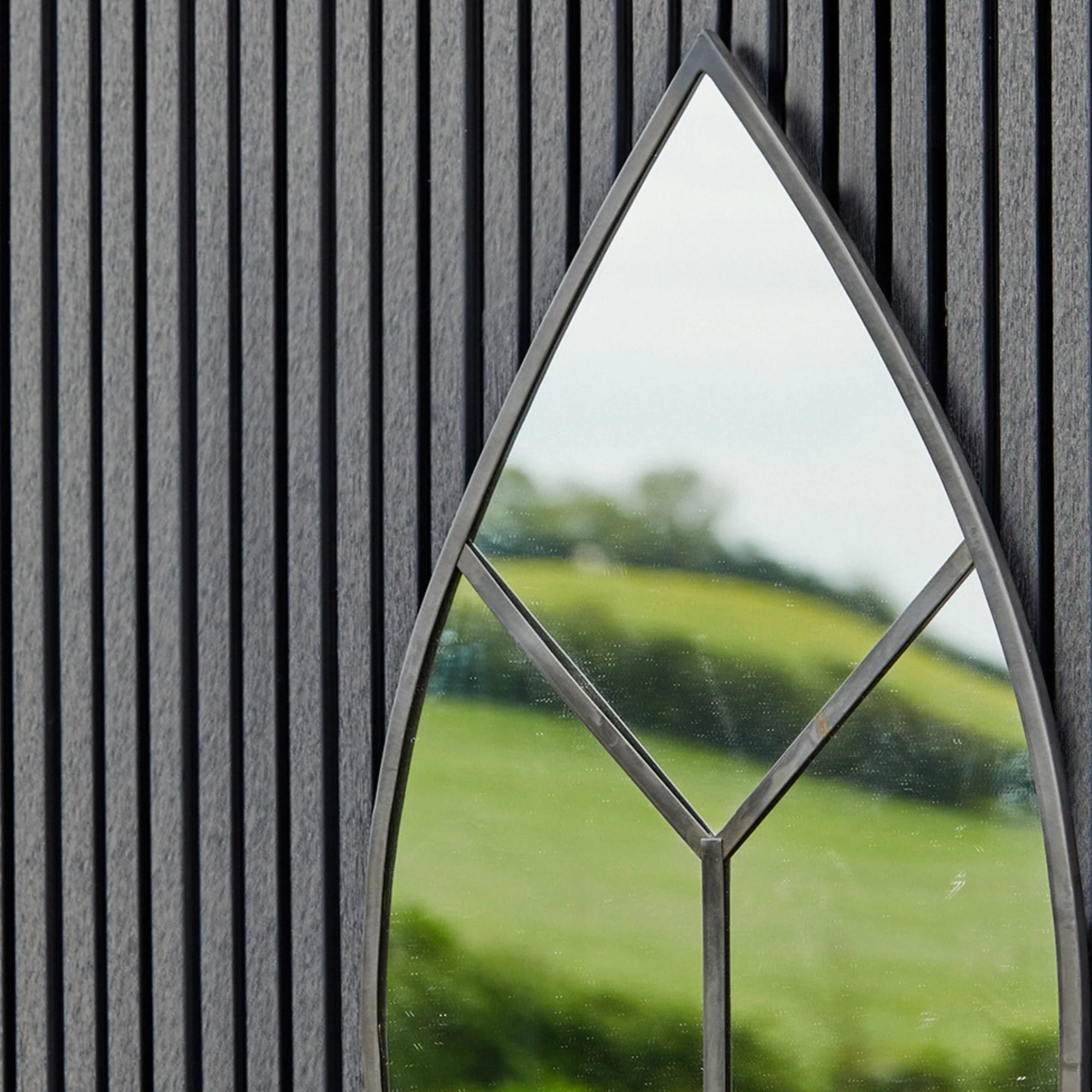 Ivyline Leaf Arch Outdoor Mirror Natural - Image 9