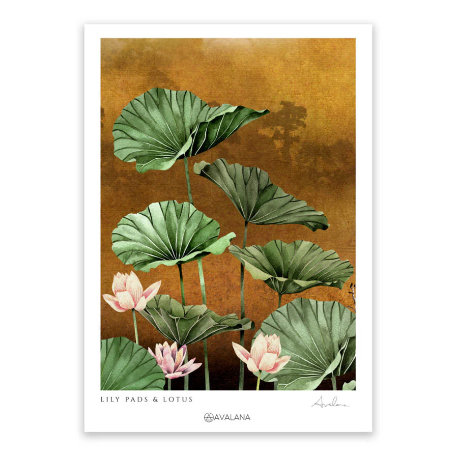 Avalana Lily Pads Art Print