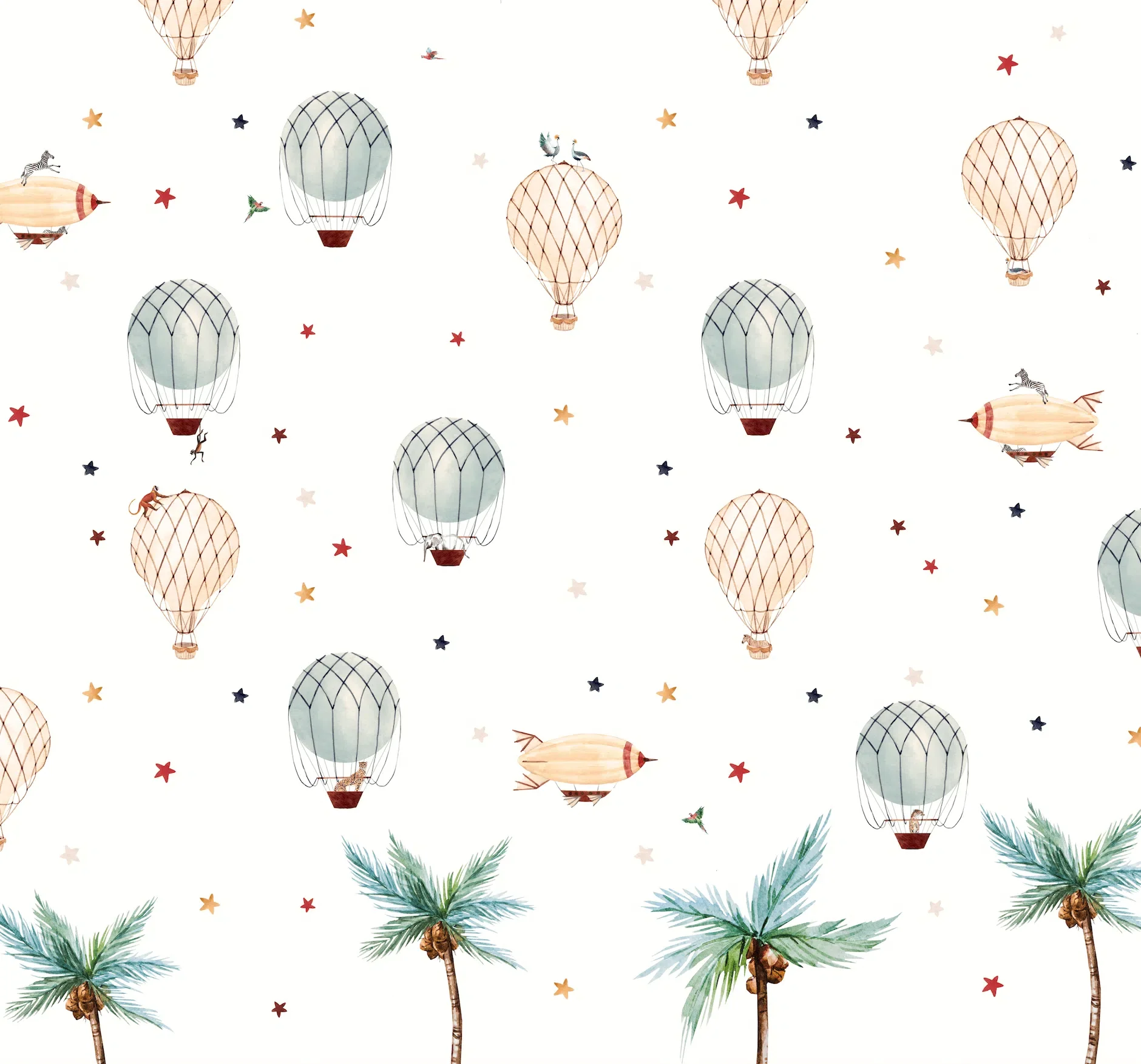 Creative Lab Amsterdam Little Balloon Wallpaper Mural - Image 2