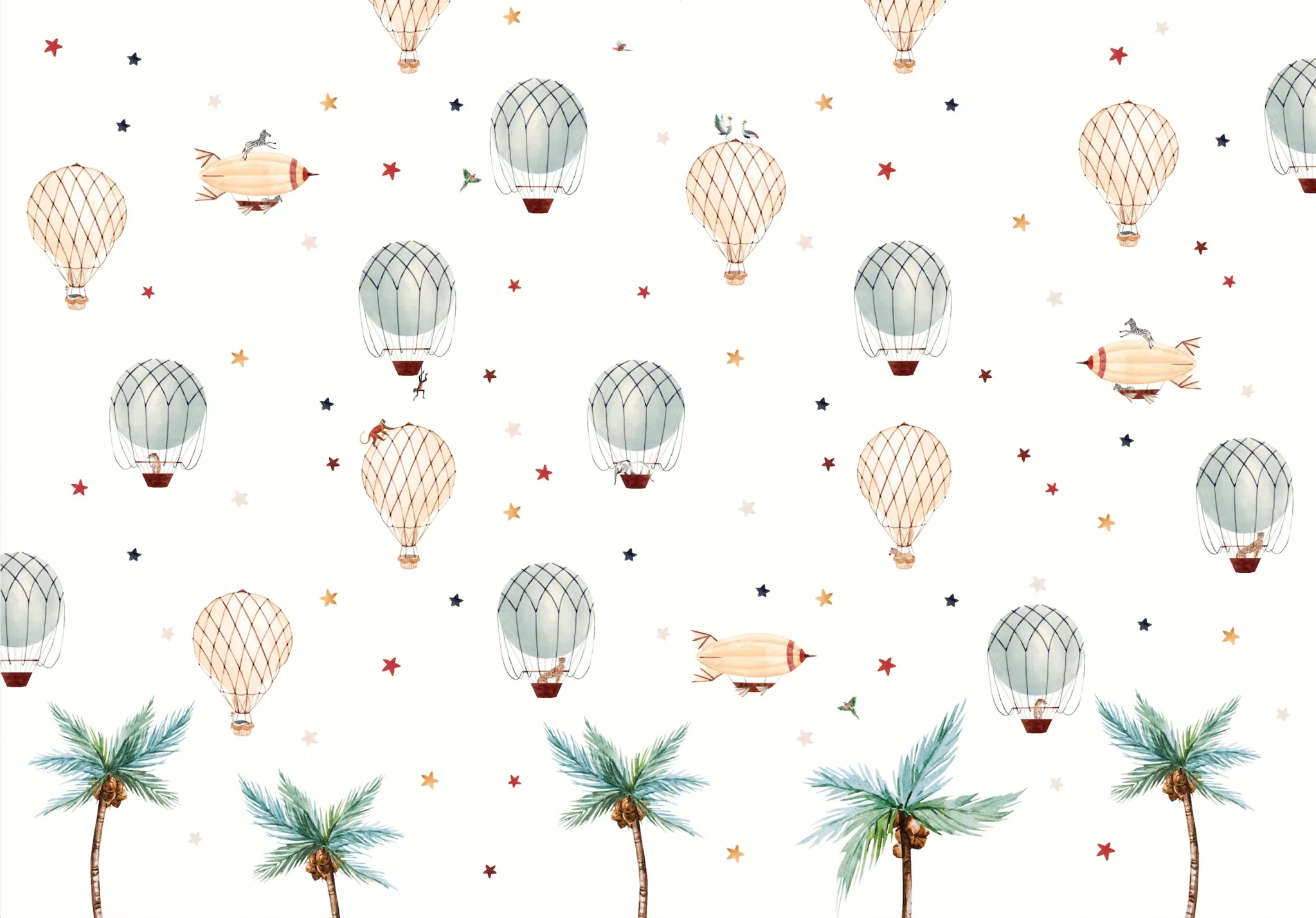 Creative Lab Amsterdam Little Balloon Wallpaper Mural - Image 3