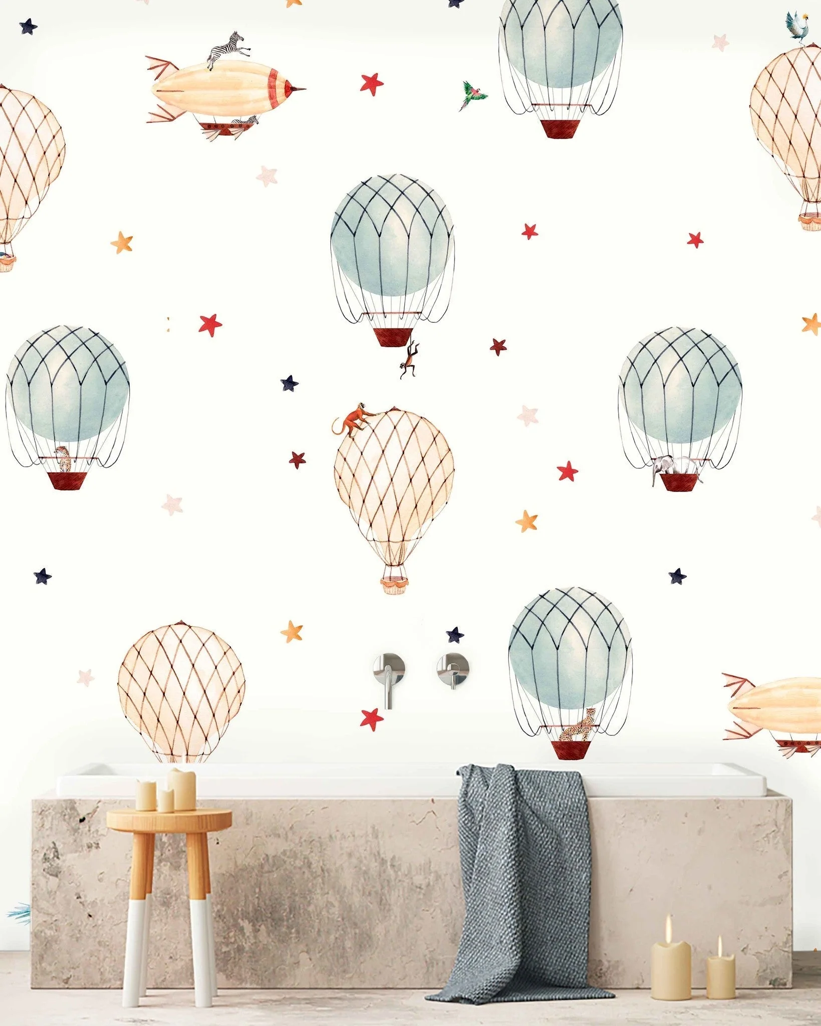 Creative Lab Amsterdam Little Balloon Wallpaper Mural - Image 4