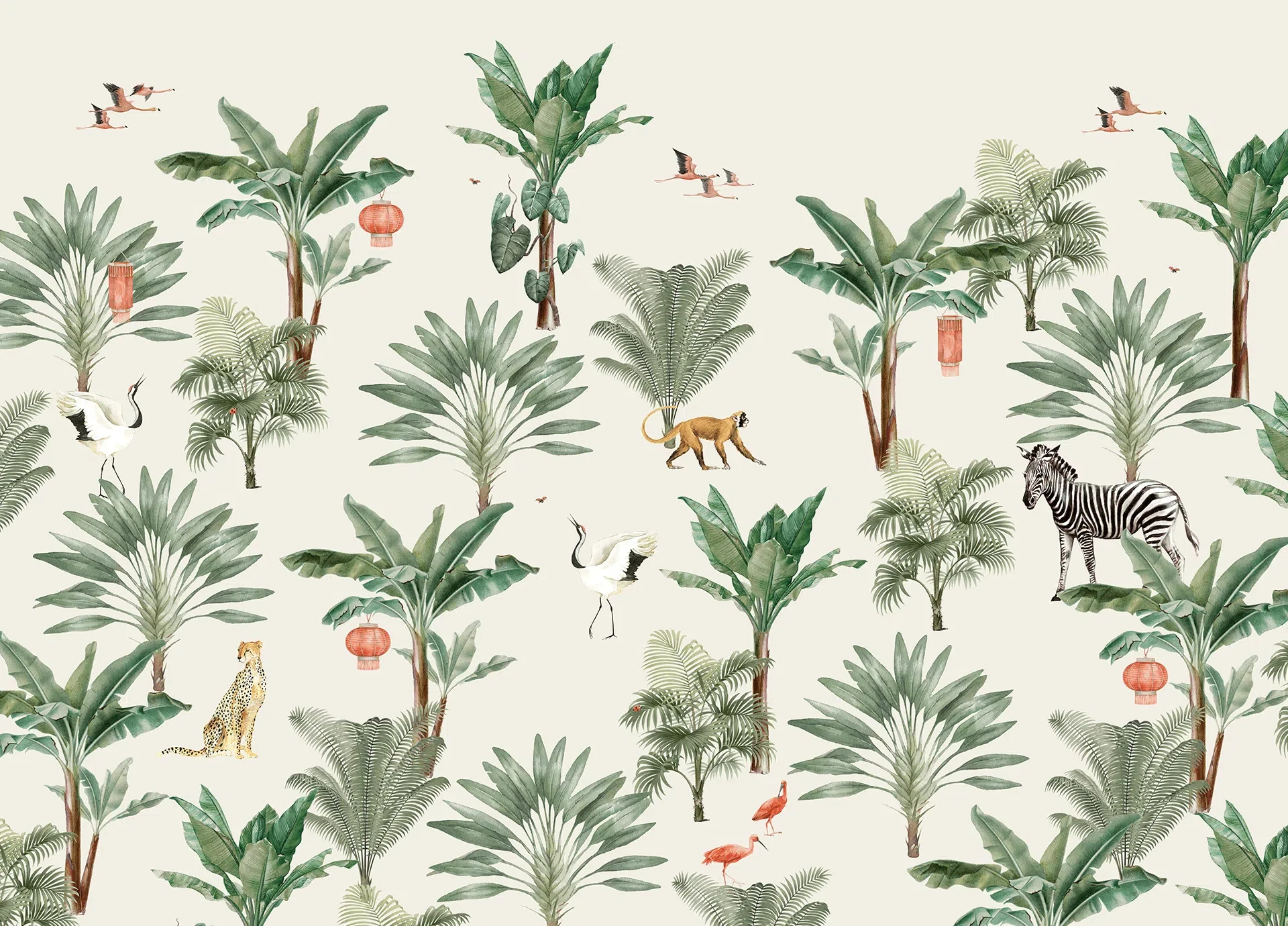 Creative Lab Amsterdam Lovely Jungle Wallpaper Mural - Image 3