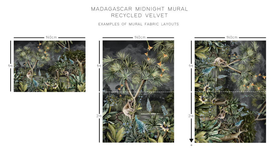 Avalana Madagascar Recycled Velvet Fabric - Image 2