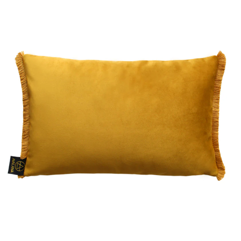 Avalana Magenta Blooms Fringe Cushion - Image 2