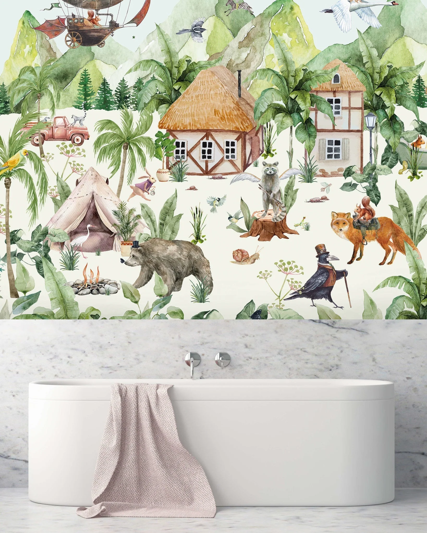 Creative Lab Amsterdam Magical Village Wallpaper Mural - Image 4